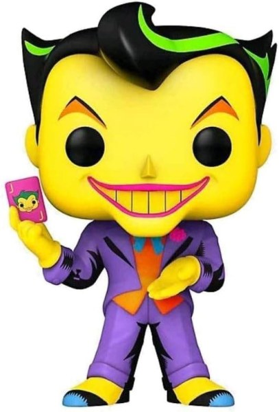 DC Comics POP! 370 Heroes Vinyl beeldje Joker (Black Light) 9 cm