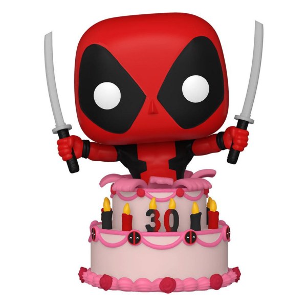 Marvel Deadpool 30th Anniversary POP! 776 Vinyl Deadpool in Taart 9 cm