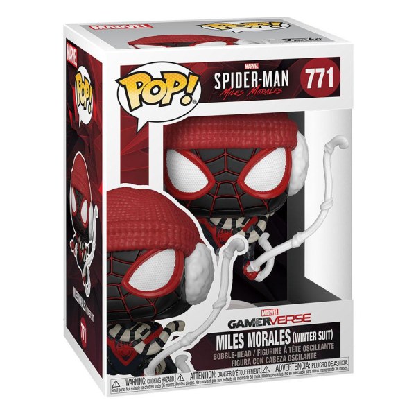 Marvel's Spider-Man POP! 771 Games Vinyl beeldje Miles Morales Winter Suit 9 cm