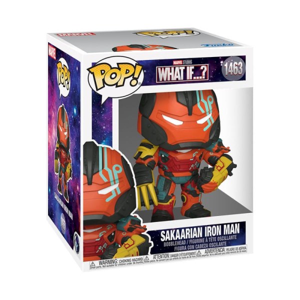 Wat als...? Oversized POP! 1463 Animatie Vinyl Sakaarian Iron Man 15 cm