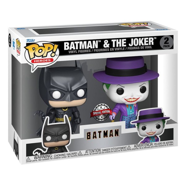 Batman (1989)pakket 2 POP! Heroes Vinyl figuren Batman & The Joker 9 cm
