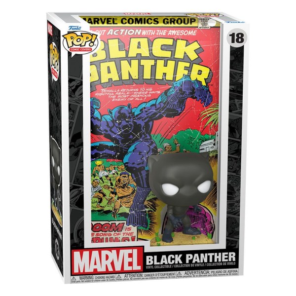 Marvel POP! 18 Comic Cover Vinyl Figuur Black Panther 9 cm