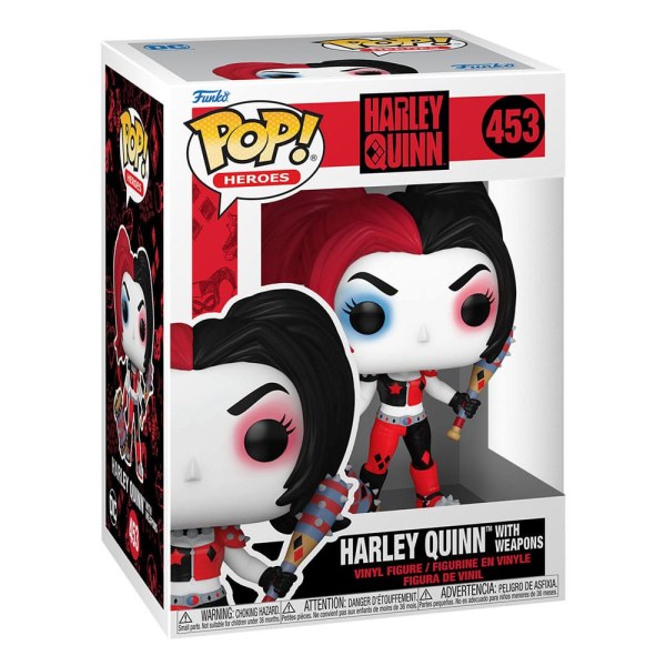 DC Comics: Harley Quinn Takeover POP! 453 Heroes Vinyl figuur Harley met wapens 9 cm