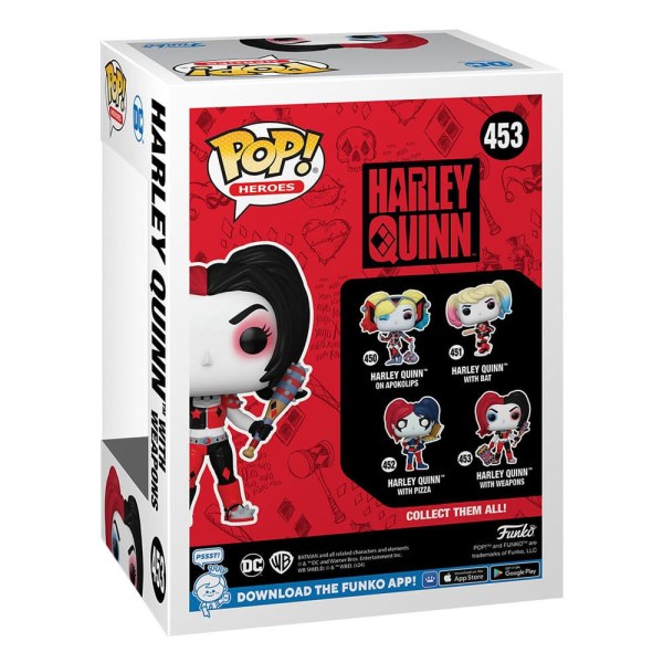 DC Comics: Harley Quinn Takeover POP! 453 Heroes Vinyl figuur Harley met wapens 9 cm
