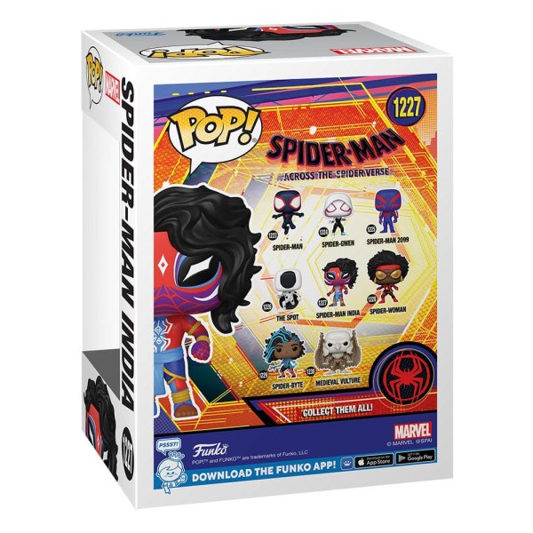 Spider-Man: Across the Spider-Verse POP! 1227 Films Vinyl beeldje Spider-Man India 9 cm