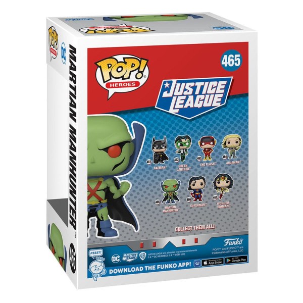 DC Comics POP! 465 Heroes Vinyl beeldje JL Comic - Martian Manhunter 9 cm