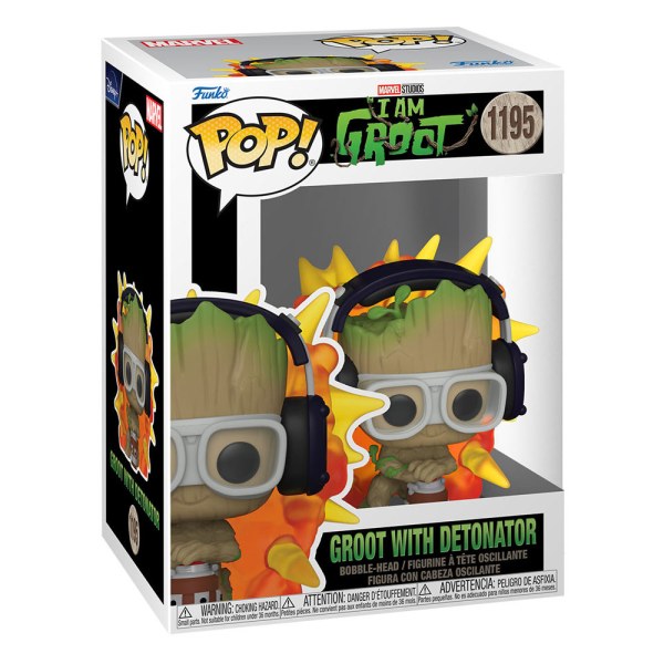 Mijn naam is Groot POP! 1195 Vinyl Figuur Groot met detonator 9 cm