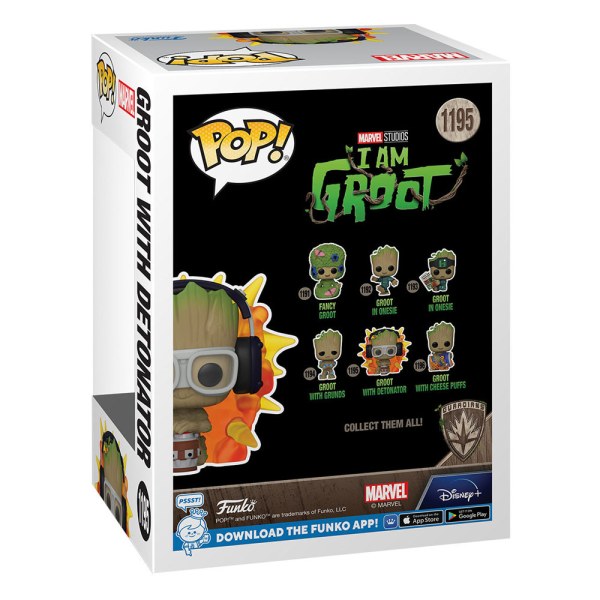 Mijn naam is Groot POP! 1195 Vinyl Figuur Groot met detonator 9 cm