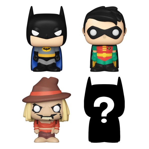 DC-pakket 4 Bitty POP-beeldjes! Vinyl Batman 2,5 cm