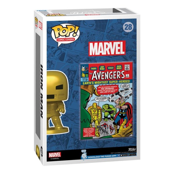 Marvel POP! 28 Comic Cover Vinyl Figuur Avengers #1 9 cm