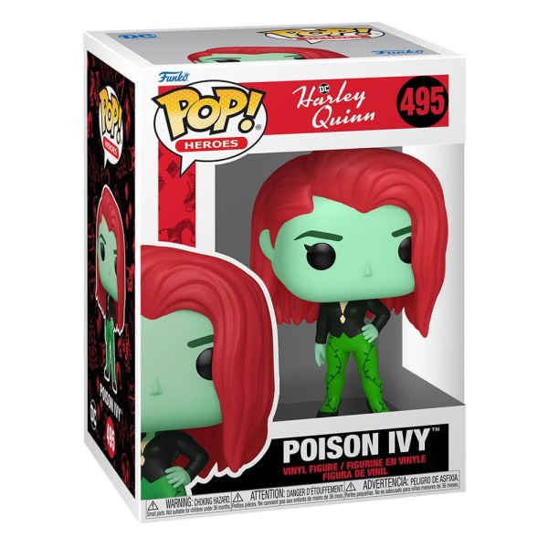 Harley Quinn Animated Series POP! 495 Heroes Vinyl figuur Poison Ivy 9 cm