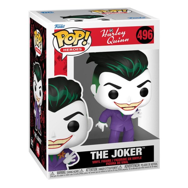 Harley Quinn Animated Series POP! 496 Heroes Vinyl beeldje The Joker 9 cm