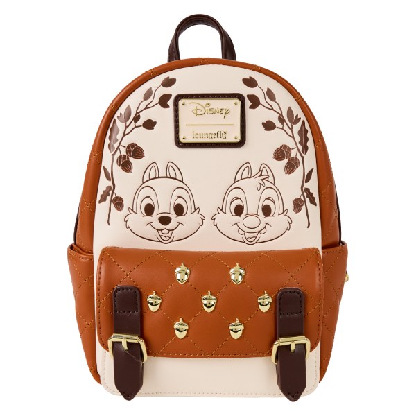 Chip and Dale eikel gewatteerde textuur mini rugzak - DISNEY LOUNGEFLY