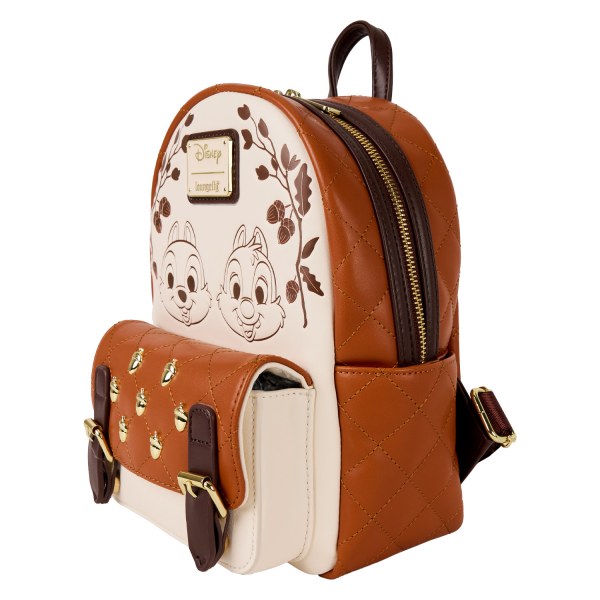 Chip and Dale eikel gewatteerde textuur mini rugzak - DISNEY LOUNGEFLY