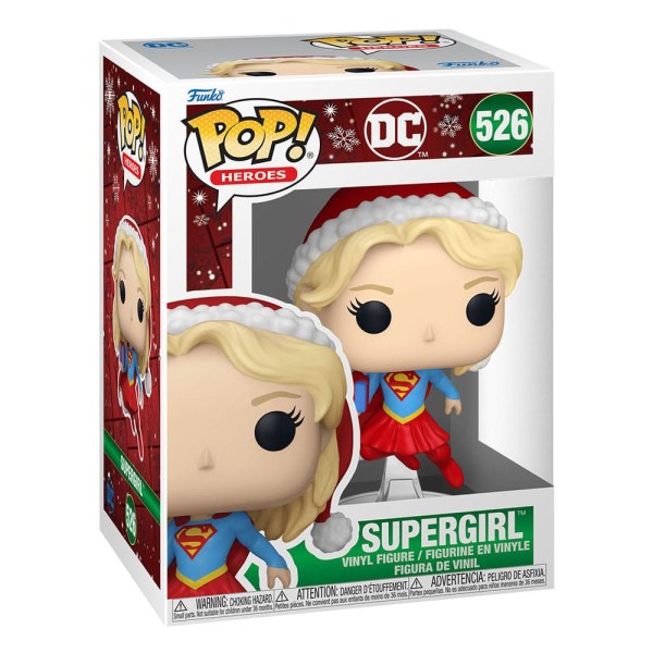 DC Comics POP! 526 Heroes Vinyl beeldje Holiday '24- Supergirl 9 cm