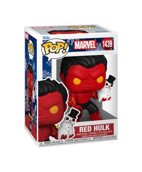 Marvel POP! 1439 Vinyl beeldje Holiday Red Hulk 9 cm