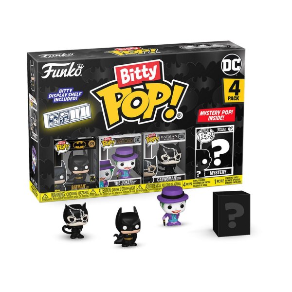 Batman 85th Anniversary-pakket 4 Bitty POP-beeldjes! Vinyl Batman 2,5 cm