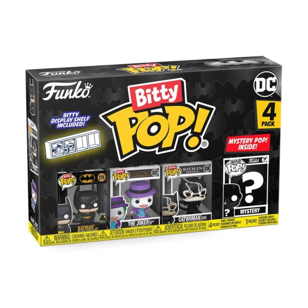 Batman 85th Anniversary-pakket 4 Bitty POP-beeldjes! Vinyl Batman 2,5 cm