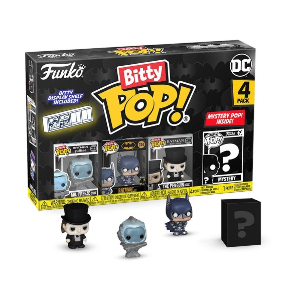Batman 85th Anniversary-pakket 4 Bitty POP-beeldjes! Vinyl Freeze 2,5 cm