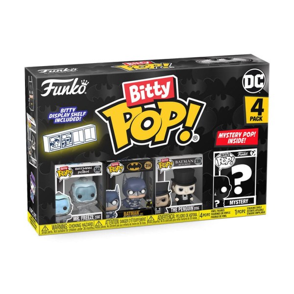 Batman 85th Anniversary-pakket 4 Bitty POP-beeldjes! Vinyl Freeze 2,5 cm