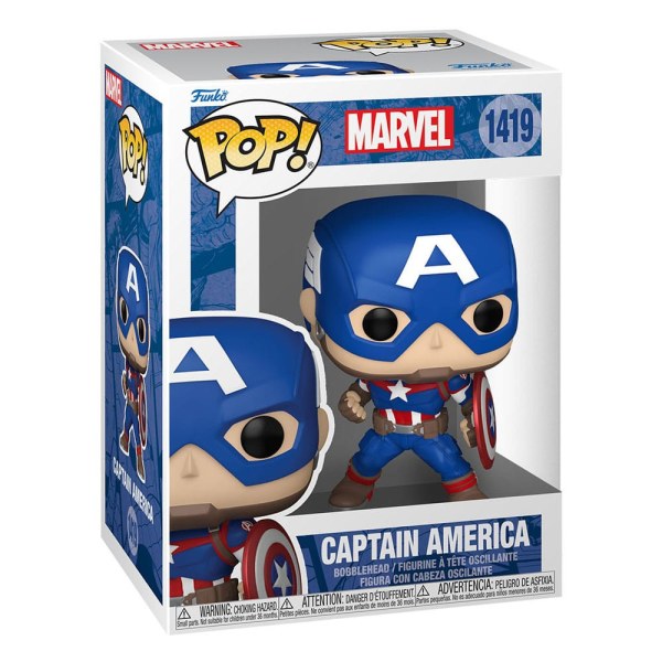 Marvel Nieuwe Klassiekers POP! 1419 Vinyl Figuur Captain America 9 cm