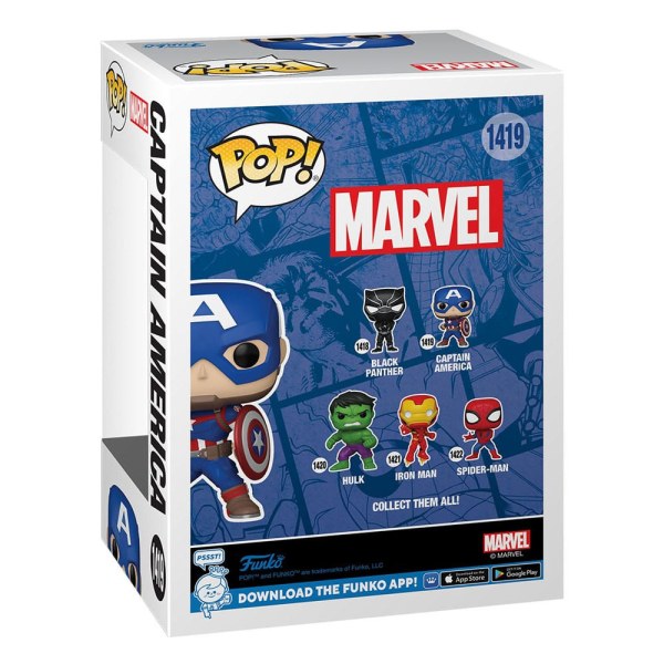 Marvel Nieuwe Klassiekers POP! 1419 Vinyl Figuur Captain America 9 cm