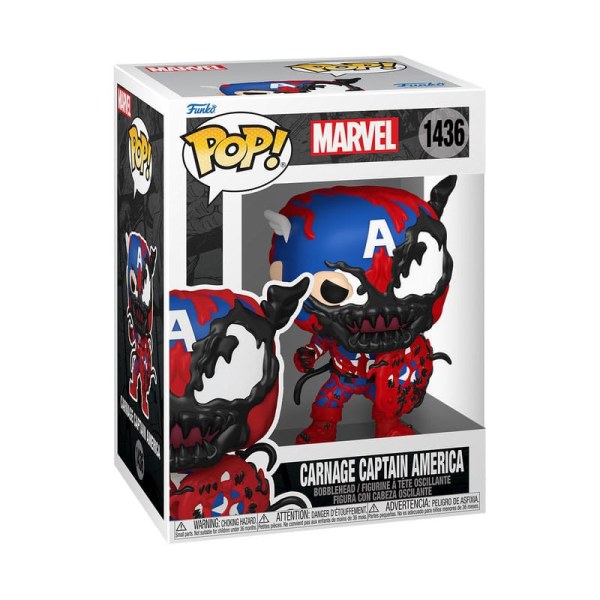 Marvel POP! 1436 Vinyl beeldje Carnageized - Captain America 9 cm