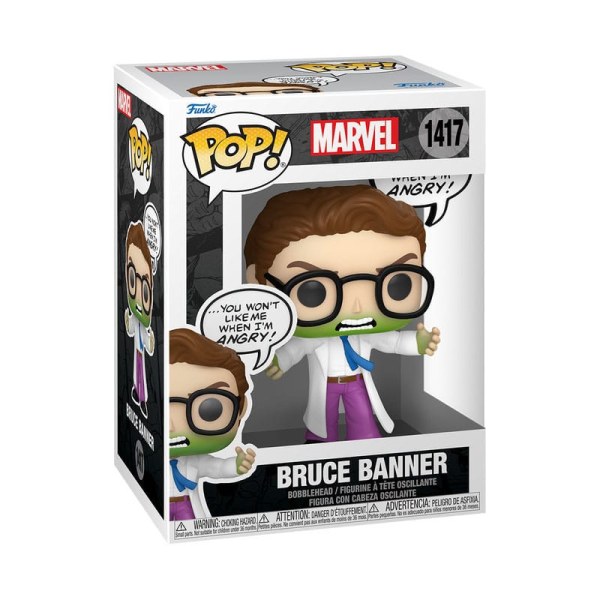 Marvel Comics POP! 1417 Marvel Vinyl beeldje Bruce Banner (Don't Make me Angry) 9 cm