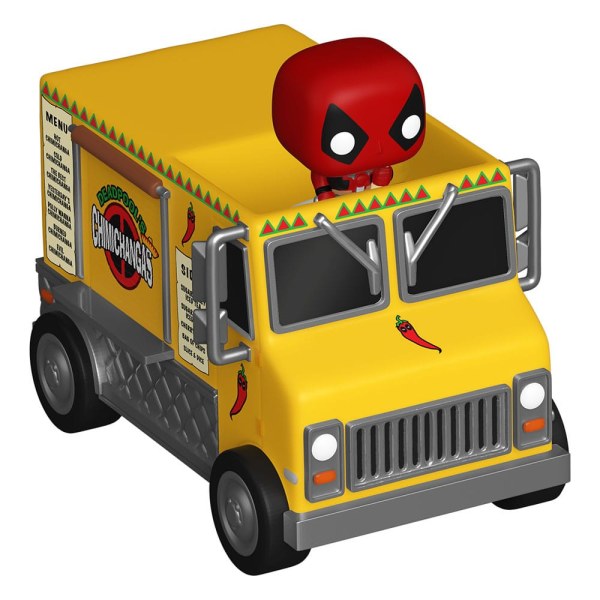 Marvel POP! Rides Vinyl Figuur Deadpool met Chimichanga Truck 1"