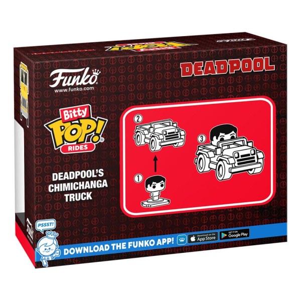 Marvel POP! Rides Vinyl Figuur Deadpool met Chimichanga Truck 1"