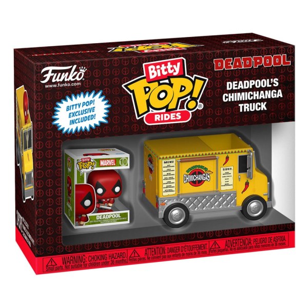 Marvel POP! Rides Vinyl Figuur Deadpool met Chimichanga Truck 1"