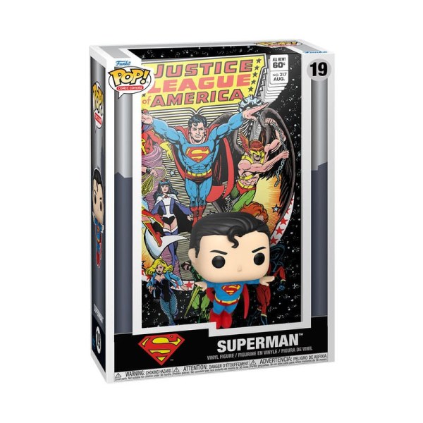 DC Comics POP! 19 Comic Cover Vinyl Figuur Justice League of America Superman 9 cm