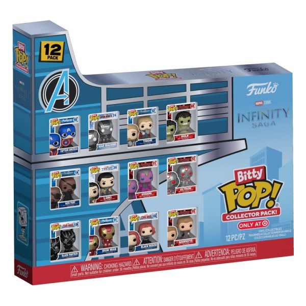 Marvel pack 12 Bitty POP beeldjes! Vinyl Infinity Saga 2,5 cm