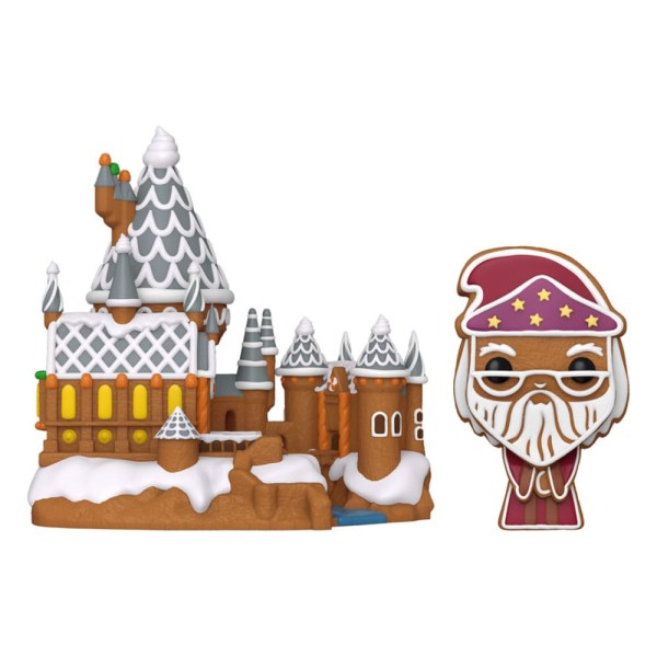 Harry Potter POP! 42 Town Vinyl beeldje Dumbledore & Hogwarts 9 cm