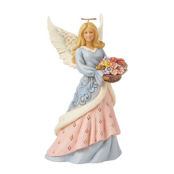 ANGEL MET BLOEMENMAND - JIM SHORE HEARTWOOD CREEK