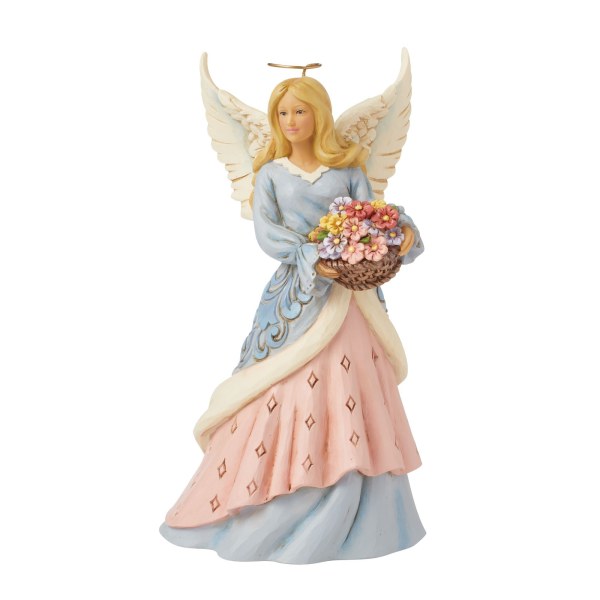 ANGEL MET BLOEMENMAND - JIM SHORE HEARTWOOD CREEK