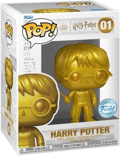 Harry Potter POP! 01 Films Vinyl beeldje Goud Harry Potter *Exclusieve versie* 9 cm
