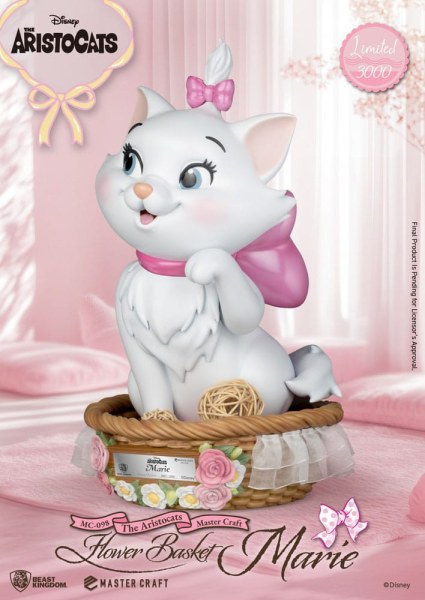 De Aristokatten MasterCraft Bloemenmand Marie Beeldje 32 cm - Disney Aristocats