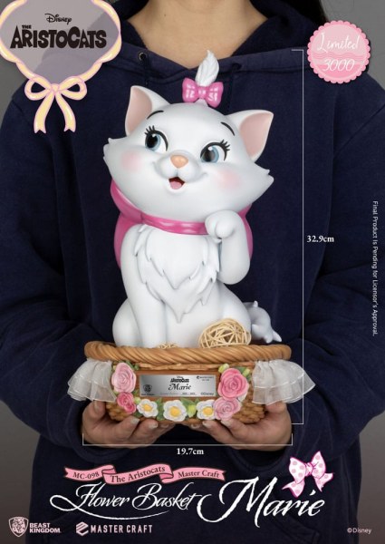 De Aristokatten MasterCraft Bloemenmand Marie Beeldje 32 cm - Disney Aristocats