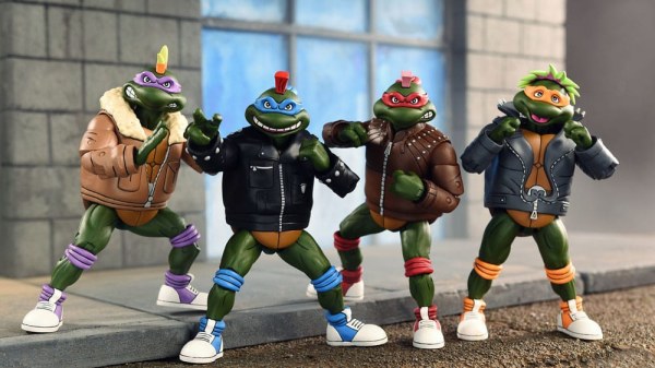 Teenage Mutant Ninja Turtles (Cartoon) figuren Pakket van 4 Punk Turtles 18 cm