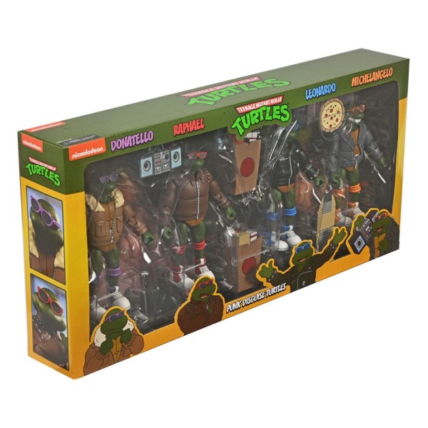 Teenage Mutant Ninja Turtles (Cartoon) figuren Pakket van 4 Punk Turtles 18 cm