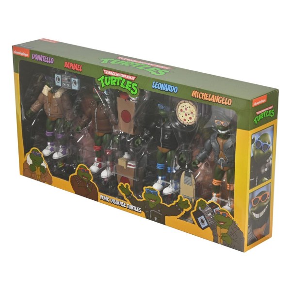 Teenage Mutant Ninja Turtles (Cartoon) figuren Pakket van 4 Punk Turtles 18 cm