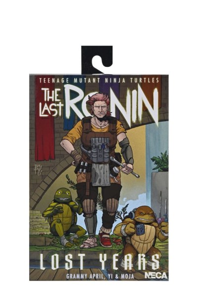 Ninja Turtles (The Last Ronin The Lost Years) beeldje Synja Grammy April met Baby Yi & Moja 18 cm