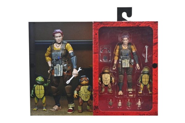 Ninja Turtles (The Last Ronin The Lost Years) beeldje Synja Grammy April met Baby Yi & Moja 18 cm