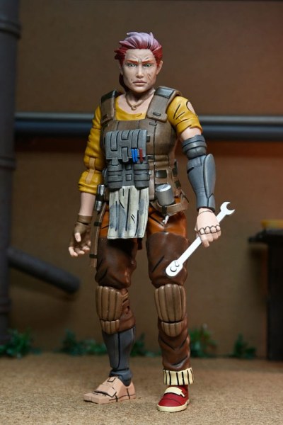 Ninja Turtles (The Last Ronin The Lost Years) beeldje Synja Grammy April met Baby Yi & Moja 18 cm