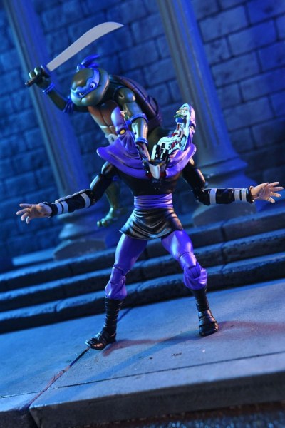 Ninja Turtles (Cartoon) pakket 2 beeldjes Business Suit Casey Jones & Split Foot Soldier 18 cm