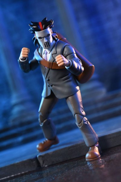Ninja Turtles (Cartoon) pakket 2 beeldjes Business Suit Casey Jones & Split Foot Soldier 18 cm