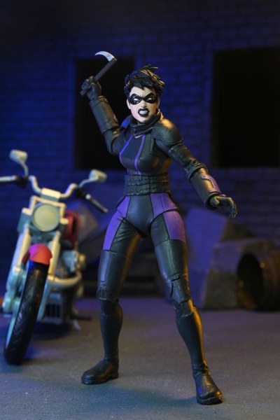 Ninja Turtles (The Last Ronin The Lost Years) beeldje Casey Marie met Last Ronin Motorfiets 18 cm