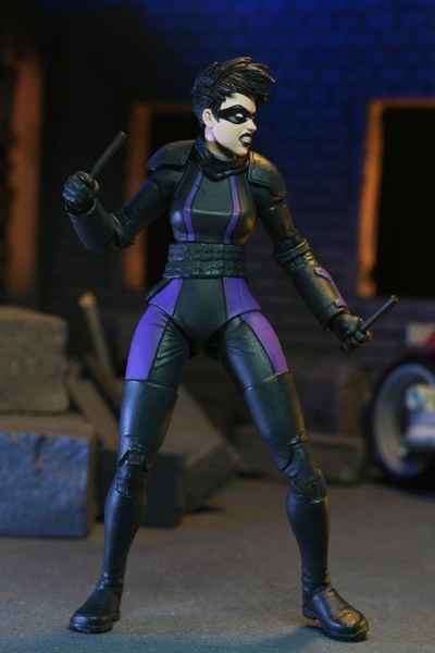 Ninja Turtles (The Last Ronin The Lost Years) beeldje Casey Marie met Last Ronin Motorfiets 18 cm