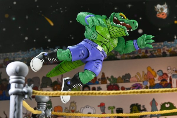 Ninja Turtles (Archie Comics) Stump Wrestling Leatherhead beeldje 18 cm